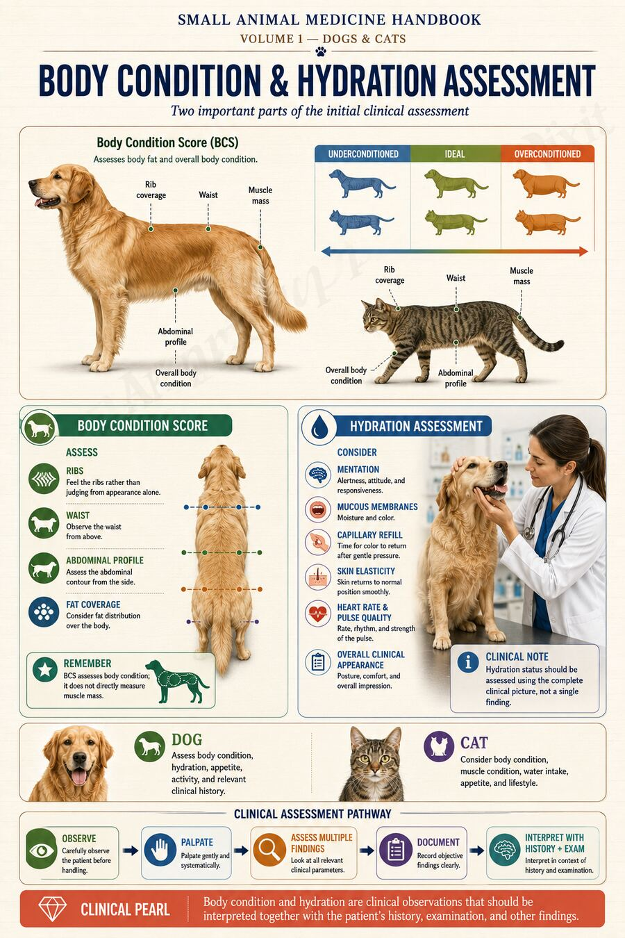 Body condition and hydration assessment handbook page